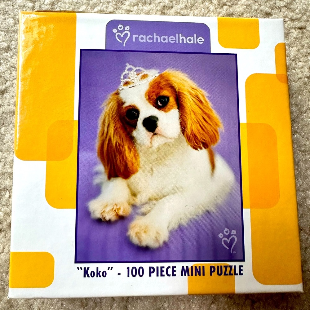 Cavalier King Charles Spaniel Princess Crown 100 piece Mini Puzzle
